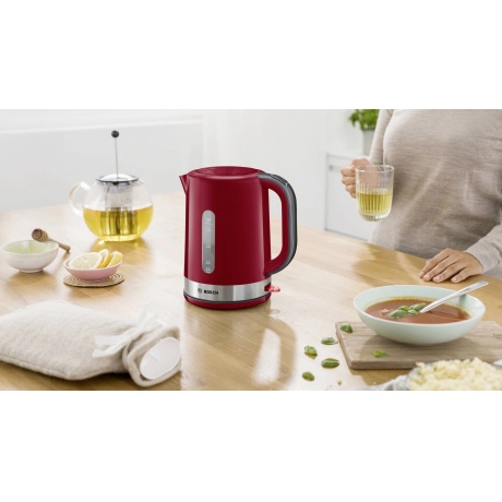 Чайник электрический Bosch TWK6A514, красный - фото 3