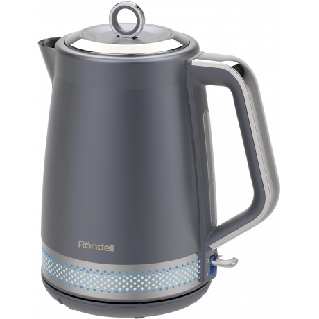 Чайник электрический Rondell RDE-WK880 1.7л. 2200Вт титан/серебристый корпус: серый - фото 2