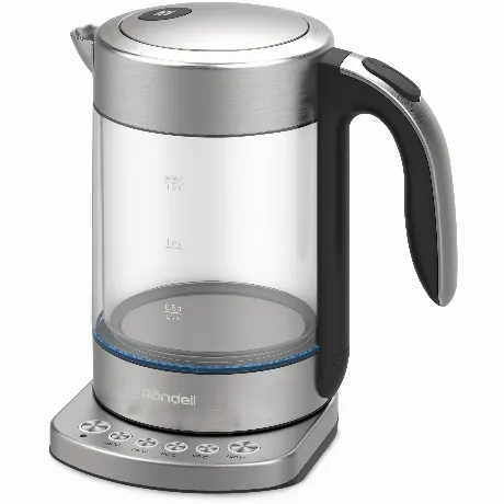 Чайник электрический Rondell RDE-WK888 1.6л. 2200Вт серебристый/...