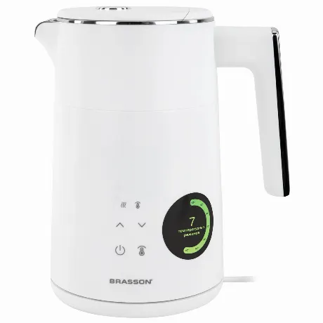Чайник с двойными стенками и терморегулятором BRASSON KT-264, 1,...
