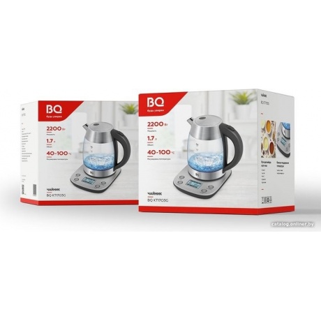 Чайник электрический BQ KT1703G Стальной-Черный - фото 10
