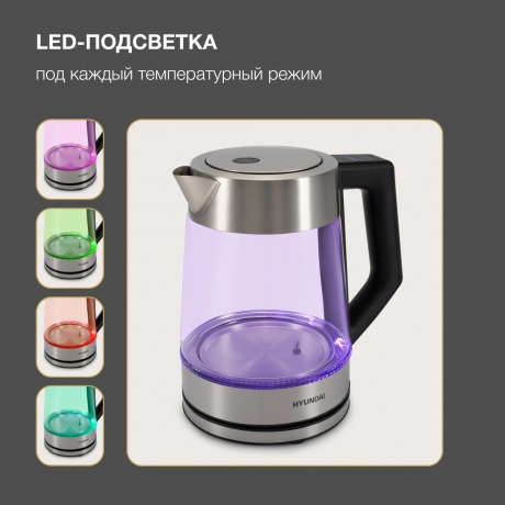Чайник электрический Hyundai HYK-G4402 - фото 12