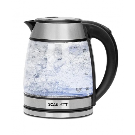 Чайник электрический Scarlett SC-EK27G54 серебристый/черный