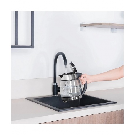 Чайник электрический Scarlett SC-EK27G54 серебристый/черный - фото 11