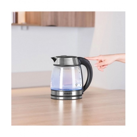 Чайник электрический Scarlett SC-EK27G54 серебристый/черный - фото 10