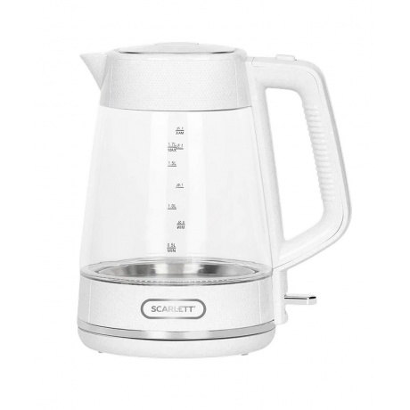Чайник электрический Scarlett SC-EK27G104 белый - фото 5