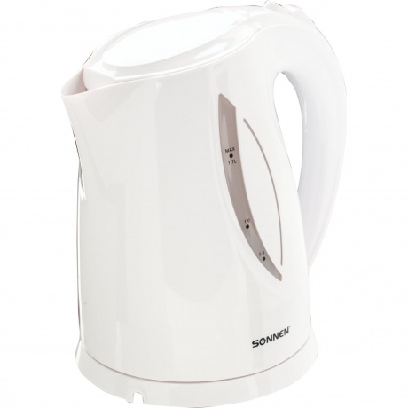

Чайник электрический Sonnen KT-1758, 1,7л, 2200Вт, пластик, белый