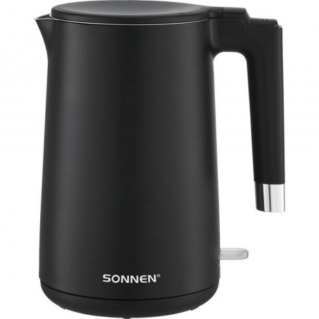 Чайник электрический с двойными стенками SONNEN KT-8719B, 1,5л, ...