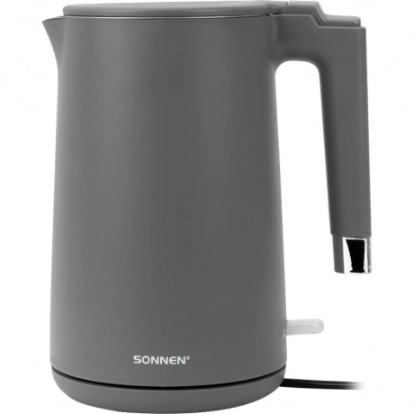 Чайник электрический Sonnen KT-8719G, 1,5л, 2200 Вт, графитовый,...