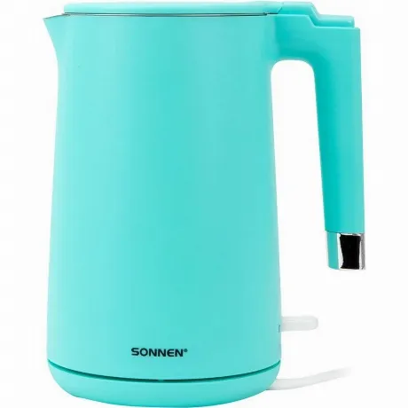 Чайник электрический с двойными стенками SONNEN KT-8719M, 1,5л, ...