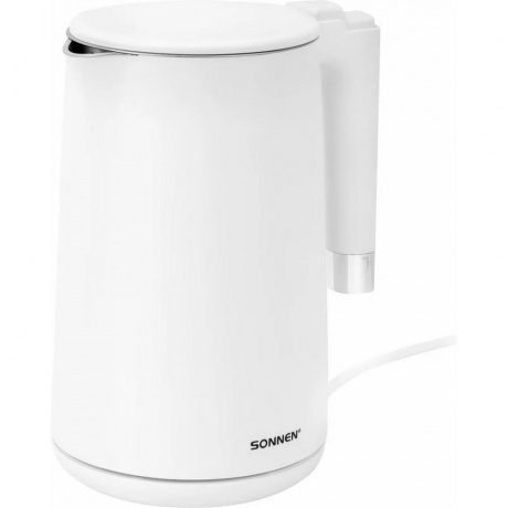 Чайник электрический с двойными стенками SONNEN KT-8719W, 1,5л, ...