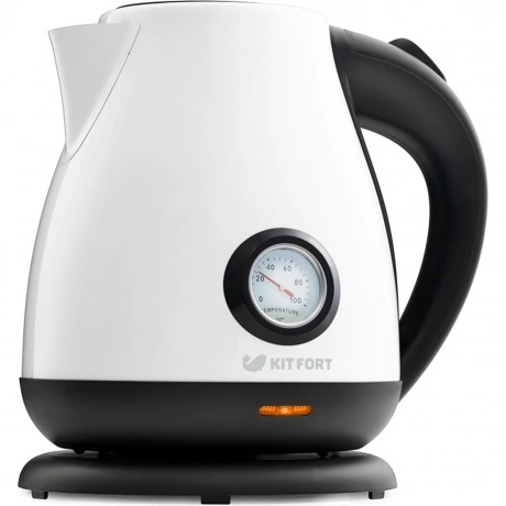Чайник электрический Kitfort КТ-642-3 белый хорошее состояние