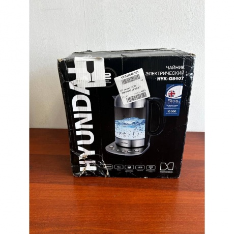 Чайник электрический Hyundai HYK-G8407 хорошее состояние - фото 4