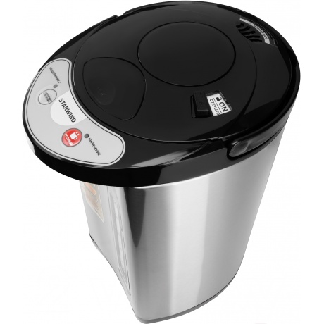 Термопот Starwind STP5401 6л. 800Вт черный/серебристый - фото 2