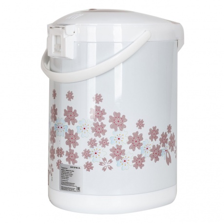 Термопот Supra TPS-4902 4.5л. 800Вт белый/рисунок - фото 5