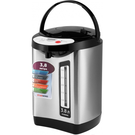 Термопот Starwind STP3400 серебристый/черный - фото 2