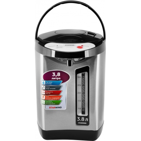 Термопот Starwind STP3400 серебристый/черный - фото 3