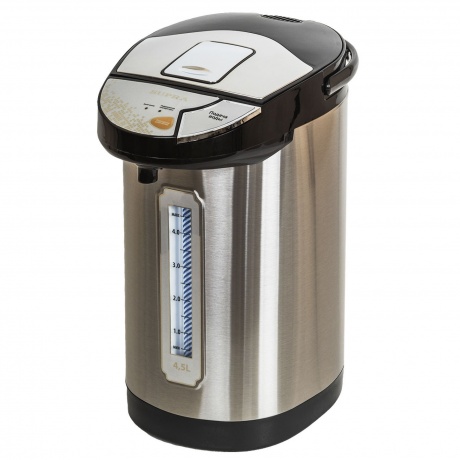 Термопот Supra TPS-4545 4.5л. 800Вт черный/серебристый - фото 1