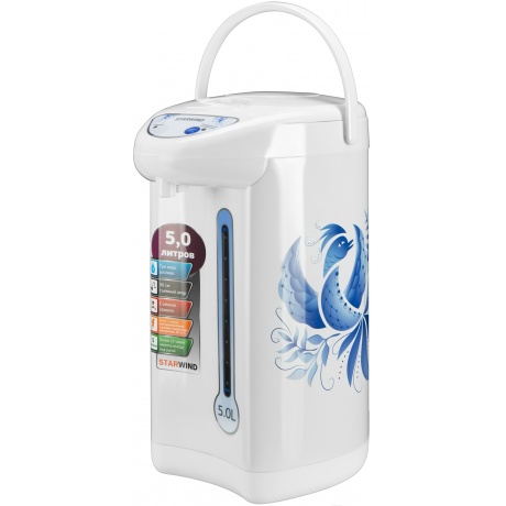 Термопот Starwind STP2851 5л. 750Вт белый/голубой - фото 3