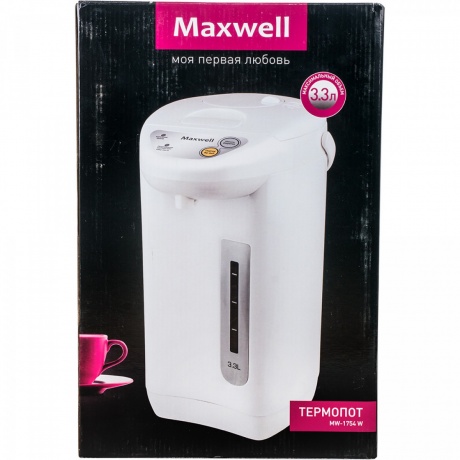 Термопот Maxwell MW-1754 3.3л. 750Вт белый - фото 4