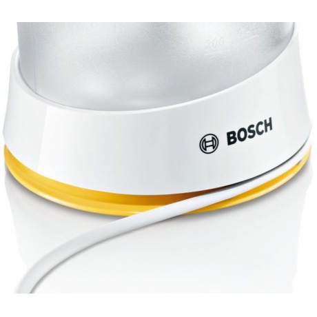Соковыжималка цитрусовая Bosch MCP3000N белый/желтый - фото 7