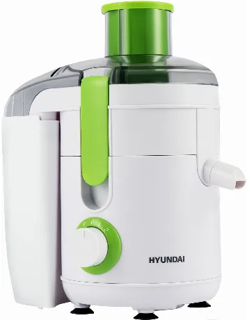 Соковыжималка центробежная Hyundai HY-JE1615 белый/зеленый