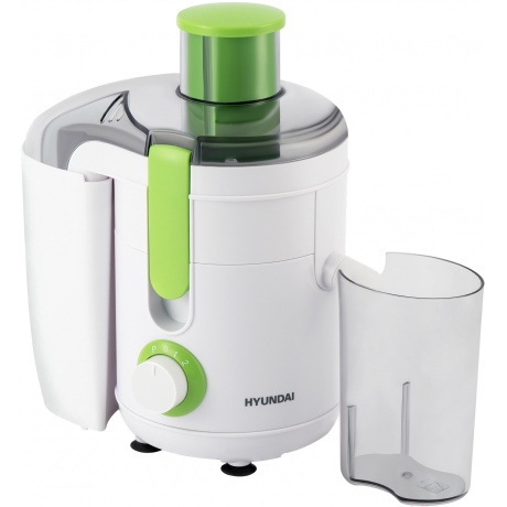 Соковыжималка центробежная Hyundai HY-JE1615 белый/зеленый - фото 5