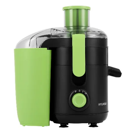Соковыжималка центробежная Hyundai HY-JE1625 черный/зеленый