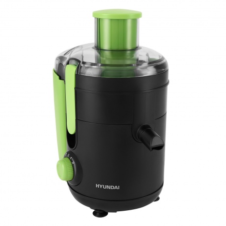 Соковыжималка центробежная Hyundai HY-JE1625 черный/зеленый - фото 4