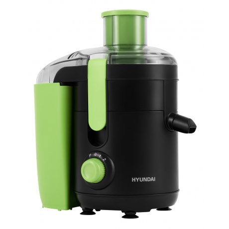 Соковыжималка центробежная Hyundai HY-JE1625 черный/зеленый - фото 5