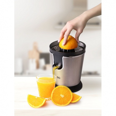 Соковыжималка для цитрусовых BQ J1732 Чёрный-Серебряный - фото 5