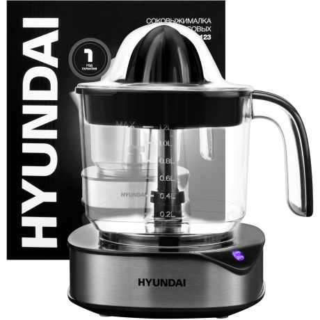 Соковыжималка для цитрусовых Hyundai HY-JC4123 черный/нержавеющая сталь - фото 15