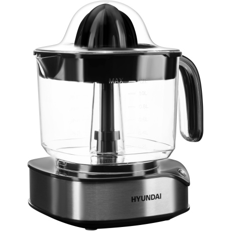Соковыжималка для цитрусовых Hyundai HY-JC4123 черный/нержавеющая сталь - фото 3