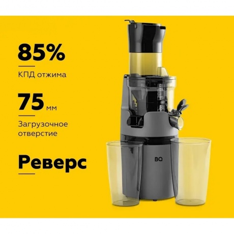 Соковыжималка шнековая BQ J2000 Серый-Черный - фото 6