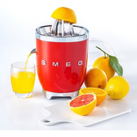 Соковыжималка для цитрусовых Smeg CJF11RDEU красная - фото 7