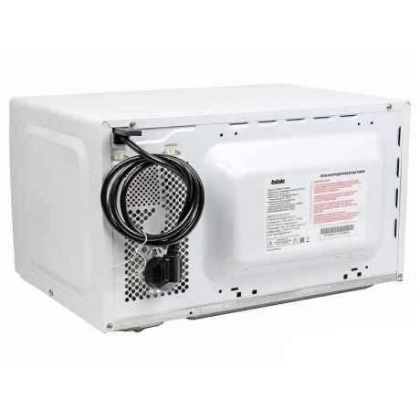 Микроволновая печь BBK 20MWS-710M/W 20л, 700 Вт, белая - фото 3