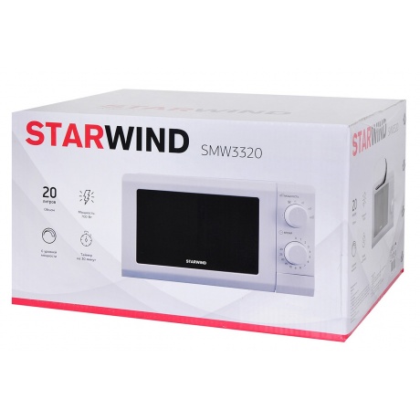 Микроволновая печь Starwind SMW3320 20л. 700Вт белая - фото 12