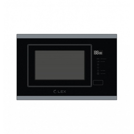 Встраиваемая микроволновая печь Lex Bimo 20.01 INOX черная - фото 2