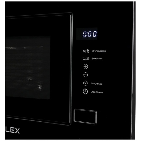 Встраиваемая микроволновая печь Lex Bimo 20.01 INOX черная - фото 6