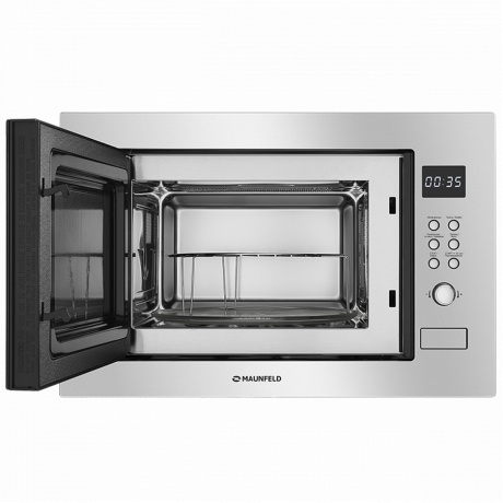 Встраиваемая микроволновая печь Maunfeld MBMO.25.8S нержавеющая сталь/черная - фото 2