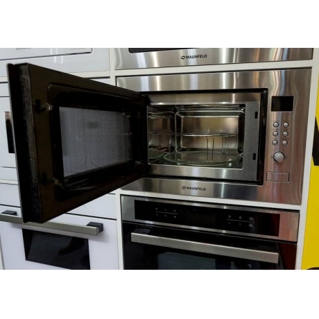 Встраиваемая микроволновая печь Maunfeld MBMO.25.8S нержавеющая сталь/черная - фото 6