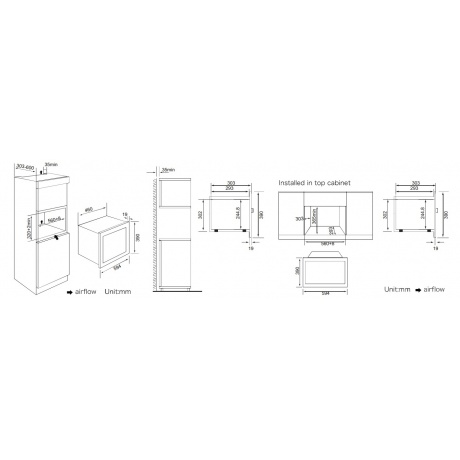 Встраиваемая микроволновая печь Weissgauff HMT-207 черная/нержавеющая сталь - фото 5