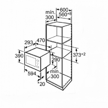 Встраиваемая микроволновая печь Weissgauff HMT-207 черная/нержавеющая сталь - фото 8