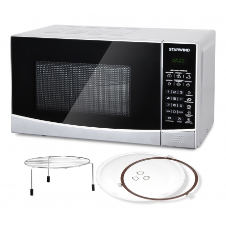 Микроволновая печь Starwind SMW2820 серебристый/черная - фото 5