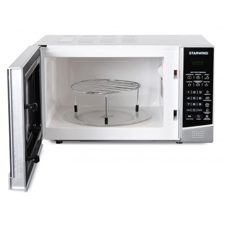 Микроволновая печь Starwind SMW2820 серебристый/черная - фото 7
