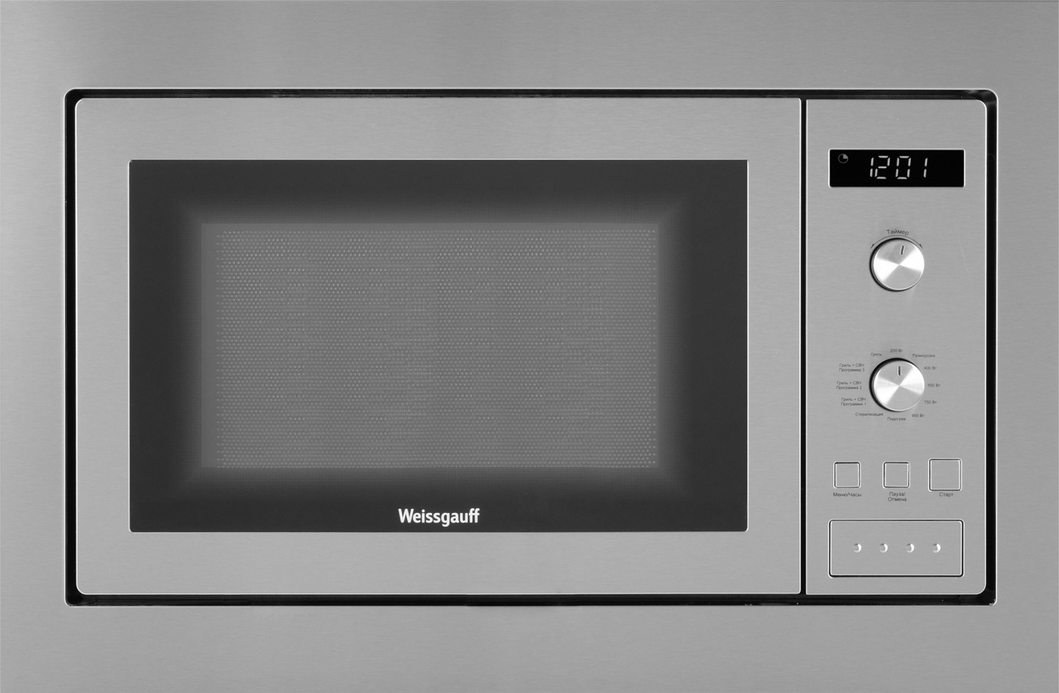 Микроволновая печь Weissgauff HMT-255 нержавеющая сталь микроволновая печь weissgauff hmt 256 черный