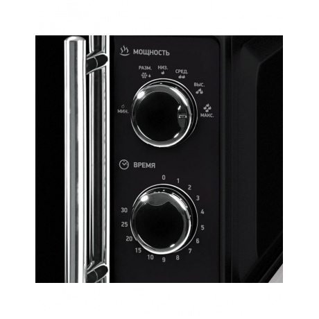 Микроволновая печь BBK 17MWS-794M/B-M черная - фото 2