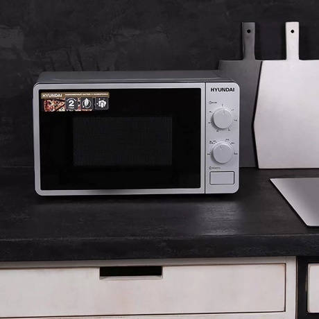 Микроволновая печь Hyundai HYM-M2001 20л. 700Вт серебристый/черная - фото 8