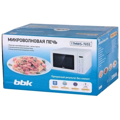 Микроволновая печь BBK 17MWS-785S/W - фото 7