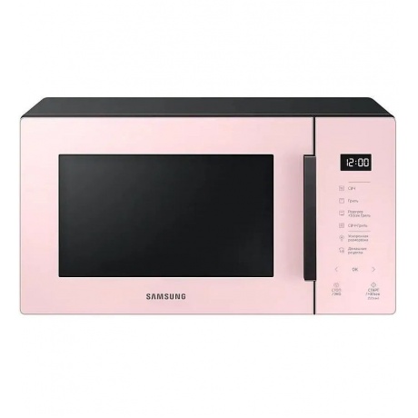 Микроволновая Печь Samsung MG23T5018AP/BW 23л. 800Вт розовый/черный - фото 1